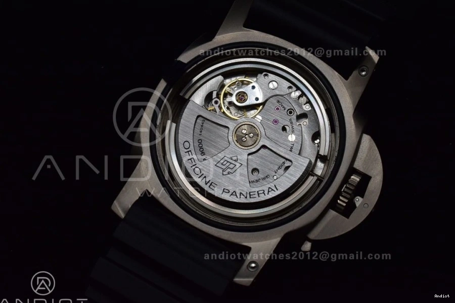 Black on Rubber Clone O 1:1 VSF V2 Edition P.9000 Super PAM389 Strap Best 1128